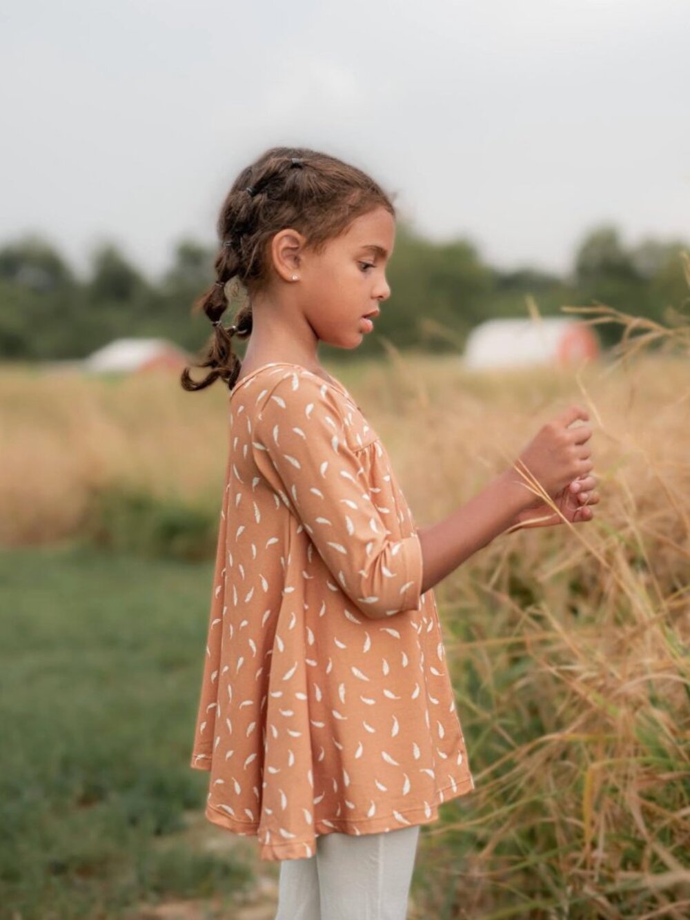 Omi Jo by Well Dressed Wolf Orange Childhood Feather Tunic 6Y